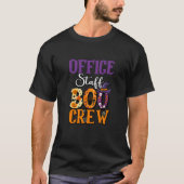 Office Boo Crew Halloween Team Spirit Poste T-Shirt (Vorderseite)