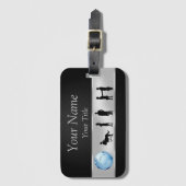 Office Business People World Globe - Gepäckmarke Gepäckanhänger (Vorderseite Vertikal)