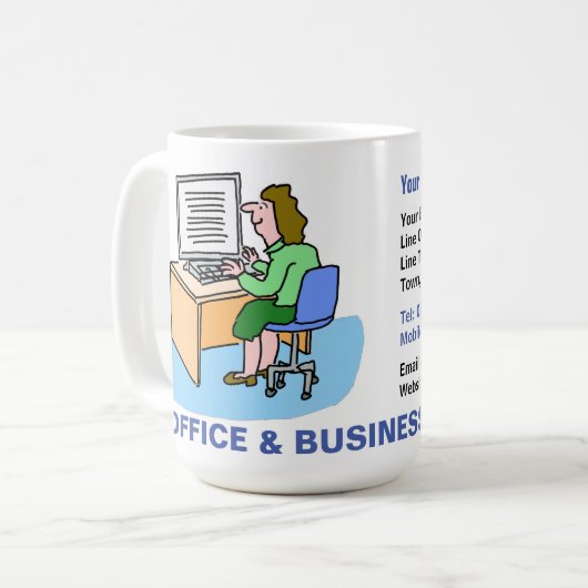 Office & Business Services. Kaffeetasse (Vorderseite Links)