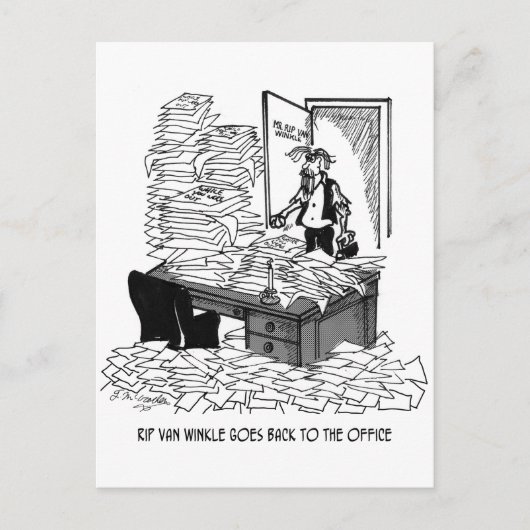 Office-Cartoon 2146 Postkarte (Vorderseite)