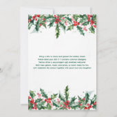 Office Christmas Potluck Holiday Party Einladung (Rückseite)