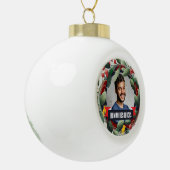 Office Christmas Tree - Humanressourcen Keramik Kugel-Ornament (Links)