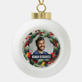 Office Christmas Tree - Humanressourcen Keramik Kugel-Ornament