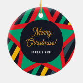 Office Christmas Tree - Humanressourcen Keramik Ornament (Hinten)