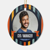 Office Christmas Tree - Manager/CEO Keramik Ornament (Links)