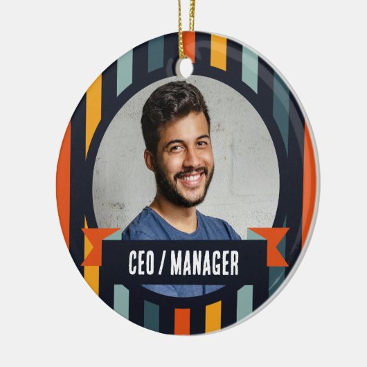 Office Christmas Tree - Manager/CEO Keramik Ornament (Links)