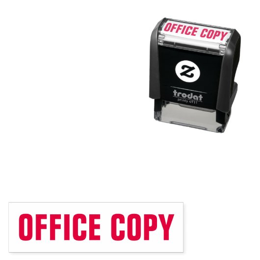 Office Copy Business Supplies vorbedruckt rot Permastempel (Beispiel)