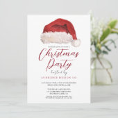 Office Corporate Festive Weihnachten Party Einladung (Stehend Vorderseite)