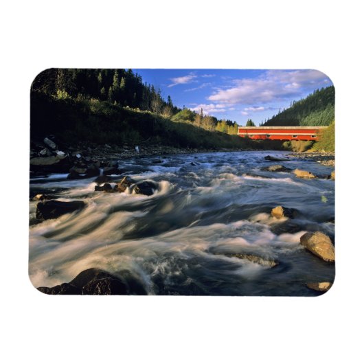 Office Covered Bridge, die längste in Oregon Magnet (Horizontal)