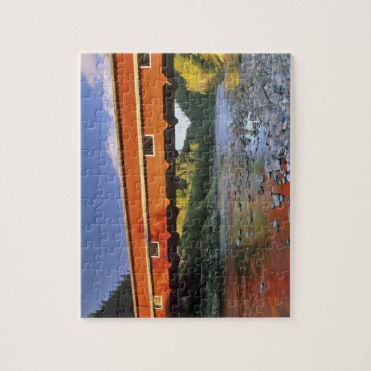 Office Covered Bridge ist die längste in Oregon be Puzzle (Vertikal)