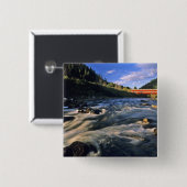 Office Covered Bridge ist die längste in Oregon Button (Vorne & Hinten)