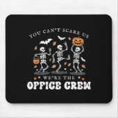 Office Crew Skeleton Dancing Halloween School Secr Mousepad (Vorne)