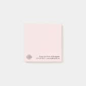 Office Custom Modern Simple Logo From the Desk of Post-it Klebezettel (Vorderseite)