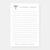 Office Customizable Lined Doktors Post-it Klebezettel (Vorderseite)