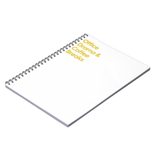 Office Drama & Coffee Breaks Notizblock (Linke Seite)