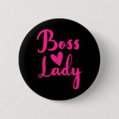 Office Employee Bosses Day Female Boss Ceo Manager Button (Vorderseite)