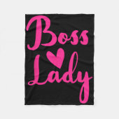 Office Employee Bosses Day Female Boss Ceo Manager Fleecedecke (Vorderseite)