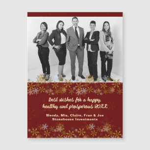 Office Foto Weihnachten Firmenweihnachtskarten Magnetkarte