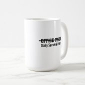 Office friend daily survival partner kaffeetasse (VorderseiteRechts)