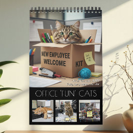 Office Fun Cats Calendar 2026 / Cat Photo Calendar Kalender