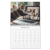 Office Fun Cats Photo Calendar 2026 / Business Cat Kalender (Feb 2026)
