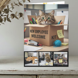 Office Fun Cats Photo Card, Business Cat Karte