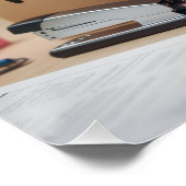 Office Fun Cats Photo Poster, 2026 / Business Cat Poster (Ecke)