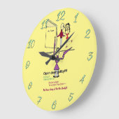 Office Fun Clock/Round Large Clock Große Wanduhr (Winkel)