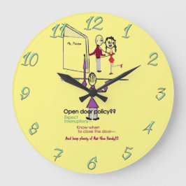 Office Fun Clock/Round Large Clock Große Wanduhr