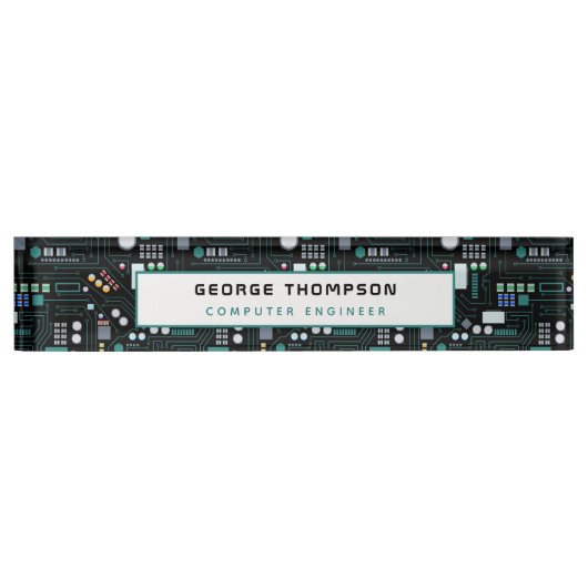 Office für Computertechnik Namensplakette (Vorderseite)