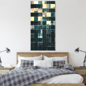 Office-Gebäude nachts Leinwanddruck (Insitu (Schlafzimmer))