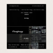 Office-Gebäude Visitenkarten (Außenseite Aufgefaltet)