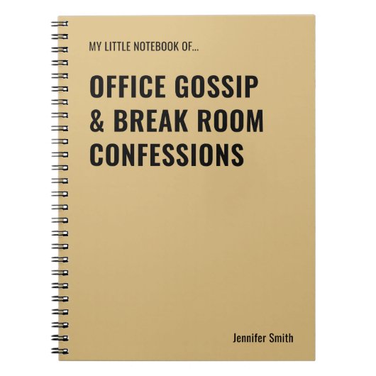 Office Gossip Workplace Notizblock (Vorderseite)