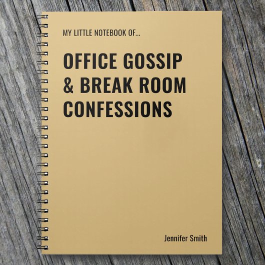 Office Gossip Workplace Notizblock