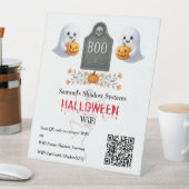 Office Halloween Wifi QR Code Scan zum Verbinden Sockelschild (In Situ)