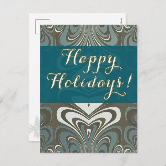 Office Holiday Postcard Feiertagspostkarte (Vorne/Hinten)