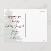 Office Holiday Postcard Feiertagspostkarte (Rückseite)