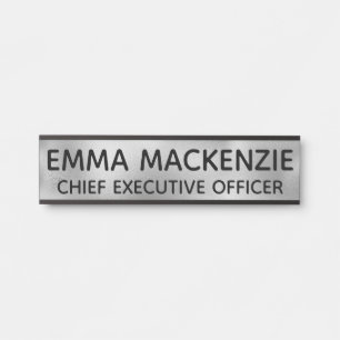 Office-Imitate Glasfasername Namensplatte Türschild