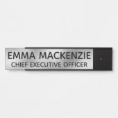 Office-Imitate Glasfasername Namensplatte Türschild (Vorderseite )