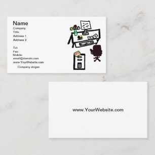 Office ist das OPEN Computer Desk Business Card Se Visitenkarte