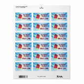 Office-Leckereien Bonbonbonboni für Bar Adressaufkleber (Vorne)