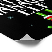 Office Manager Elf Xmas Matching Family Group Chri Poster (Ecke)