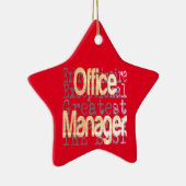 Office Manager Extraordinator Keramik Ornament (Rechts)