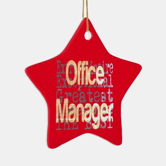 Office Manager Extraordinator Keramik Ornament (Rechts)