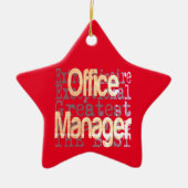 Office Manager Extraordinator Keramik Ornament (Vorne)