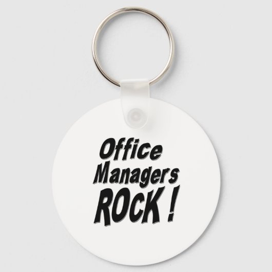 Office Manager Rock! Schlüsselanhänger (Vorderseite)