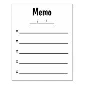 OFFICE MEMO BRIEFMARKE GUMMISTEMPEL (Prägung)