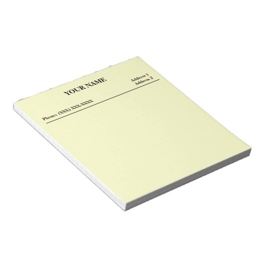 Office Memo Pad (weiß) Notizblock (angewinkelt)