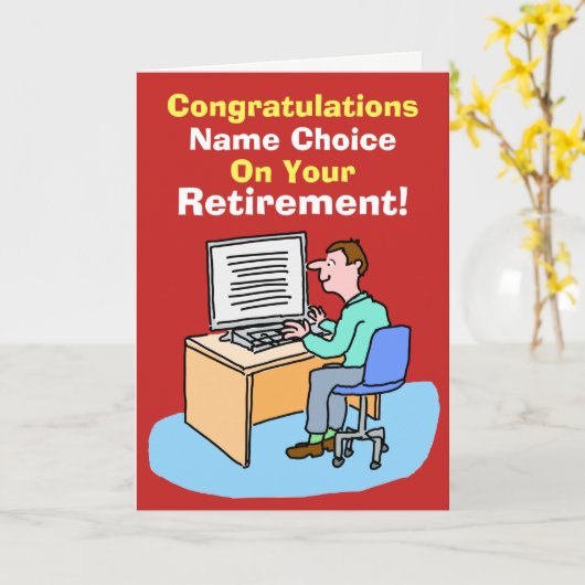 Office-Mitarbeiter, Daten oder Computer-Benutzerre Karte (Gelbe Blume)