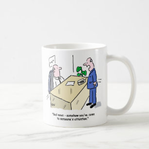Office-Mitarbeiter wird erkannt. Funny Office Kaffeetasse